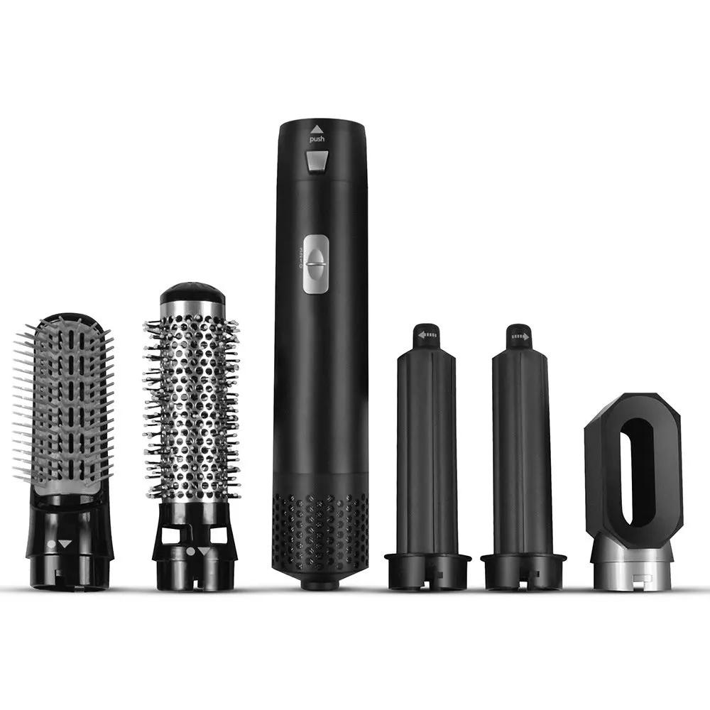 Cross-border Foreign Trade Popular Multi-functional Airy Curl Hot Air Comb Blowing Combs Hair Curler Straight Comb Hair Dryer - Hair Your Lux