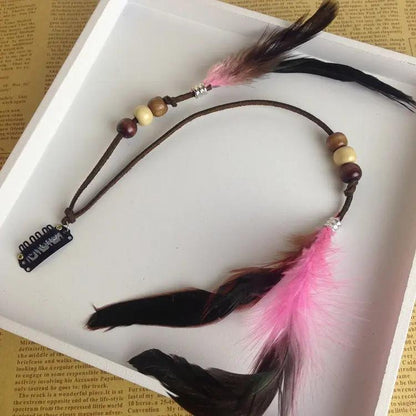 Indian Feather Tassel Hair Piece Hair Your Lux