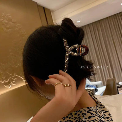 Pearl Hair Clip Large Shark Clip - Hair Your Lux