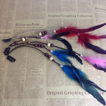 Indian Feather Tassel Hair Piece Hair Your Lux