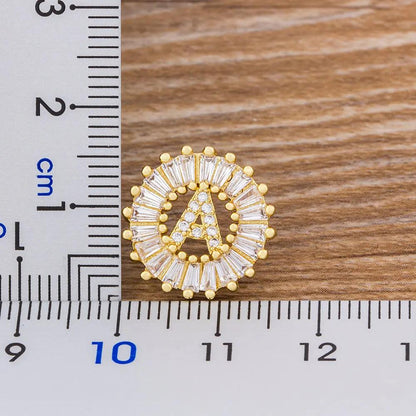 Personalised crystal initial studs | Hair Your Lux