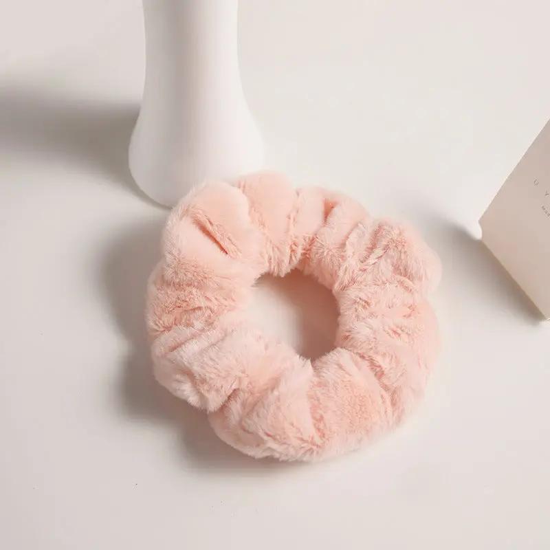 Girly cute plush large intestine hair tie hair rope - Hair Your Lux