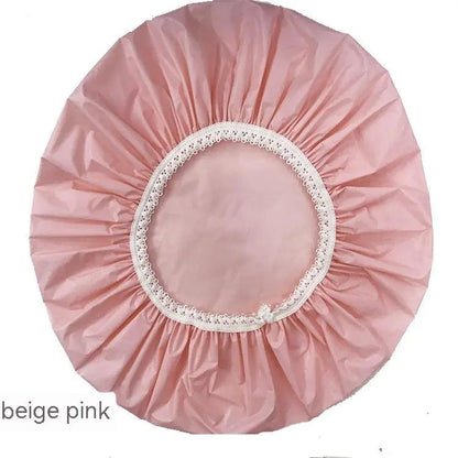 Solid Color Shower Cap Single Layer Plastic Dustproof Shower Cap Home Practical Shower Cap Kitchen Lampblack Cap Manufacturer - Hair Your Lux