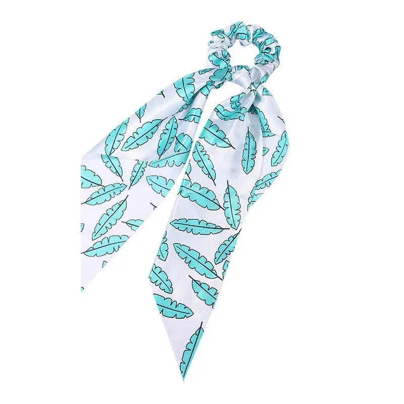 Fashion Long Streamer Printed Fabric Tie Hair Accessory For Ponytail Tie-up Hair Top Cuft - Hair Your Lux