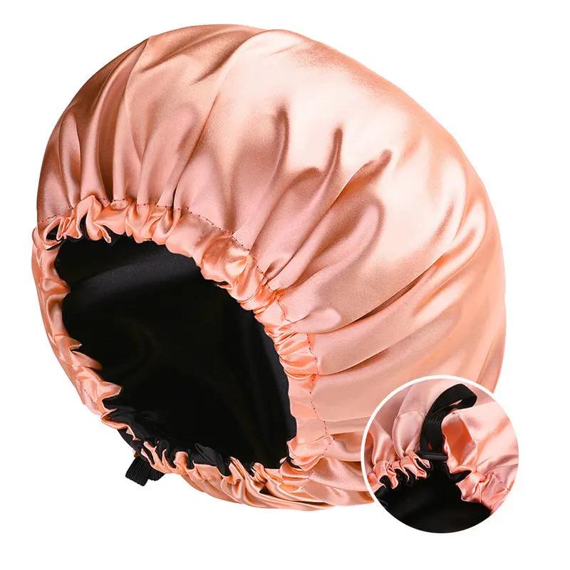 Double-layer Satin Haircare Protective sleeping Hat Hair Your Lux