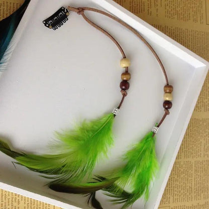 Indian Feather Tassel Hair Piece Hair Your Lux