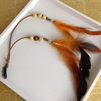 Indian Feather Tassel Hair Piece Hair Your Lux
