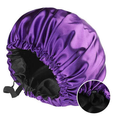 Double-layer Satin Haircare Protective sleeping Hat Hair Your Lux