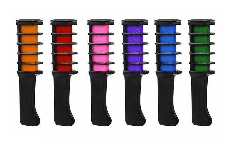 Temporary Mini Disposable Crayons Hair Color Dyeing Mascara Dye Chalk Box With Brush Hair Your Lux