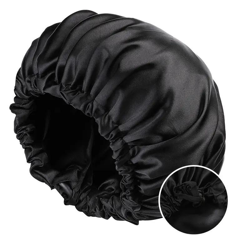 Double-layer Satin Haircare Protective sleeping Hat Hair Your Lux