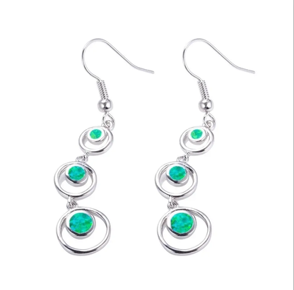 Opal-effect drop earrings in multiple colours | Hair Your Lux