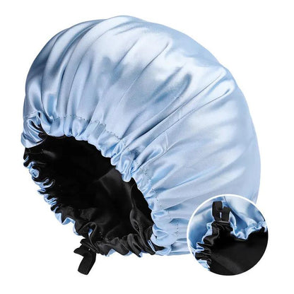 Double-layer Satin Haircare Protective sleeping Hat Hair Your Lux