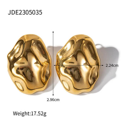 Sculptural chunky stud earrings | Hair Your Lux