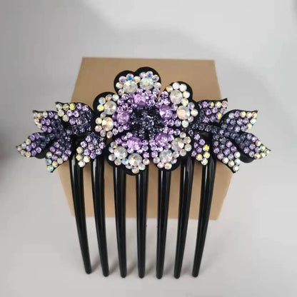 Women's Fashion Casual Rhinestone Anti-slip Hair Comb - Hair Your Lux