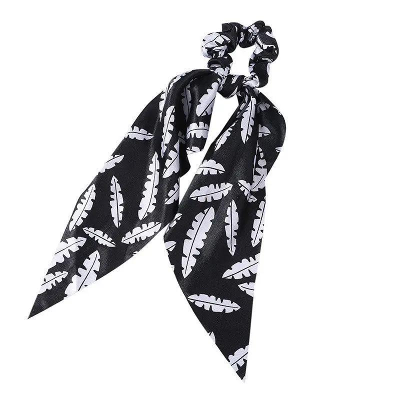 Fashion Long Streamer Printed Fabric Tie Hair Accessory For Ponytail Tie-up Hair Top Cuft - Hair Your Lux