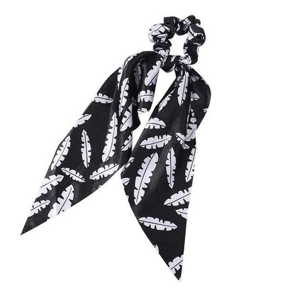 Fashion Long Streamer Printed Fabric Tie Hair Accessory For Ponytail Tie-up Hair Top Cuft - Hair Your Lux
