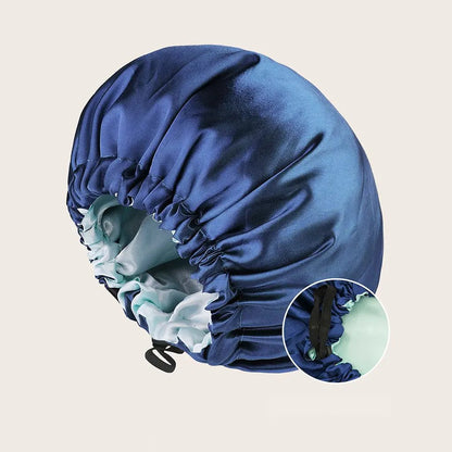 Double-layer Satin Haircare Protective sleeping Hat Hair Your Lux