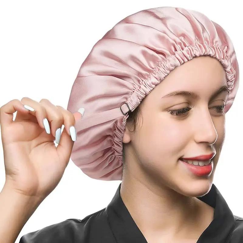 Double Layer Shower Cap Silk Hair Your Lux