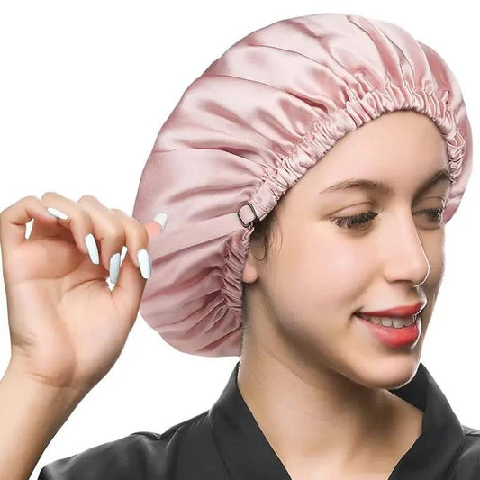 Double Layer Shower Cap Silk Hair Your Lux