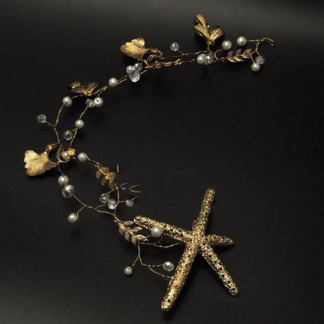 Hair Accessories Vintage Starfish Pearl Metal Barrettes - Hair Your Lux